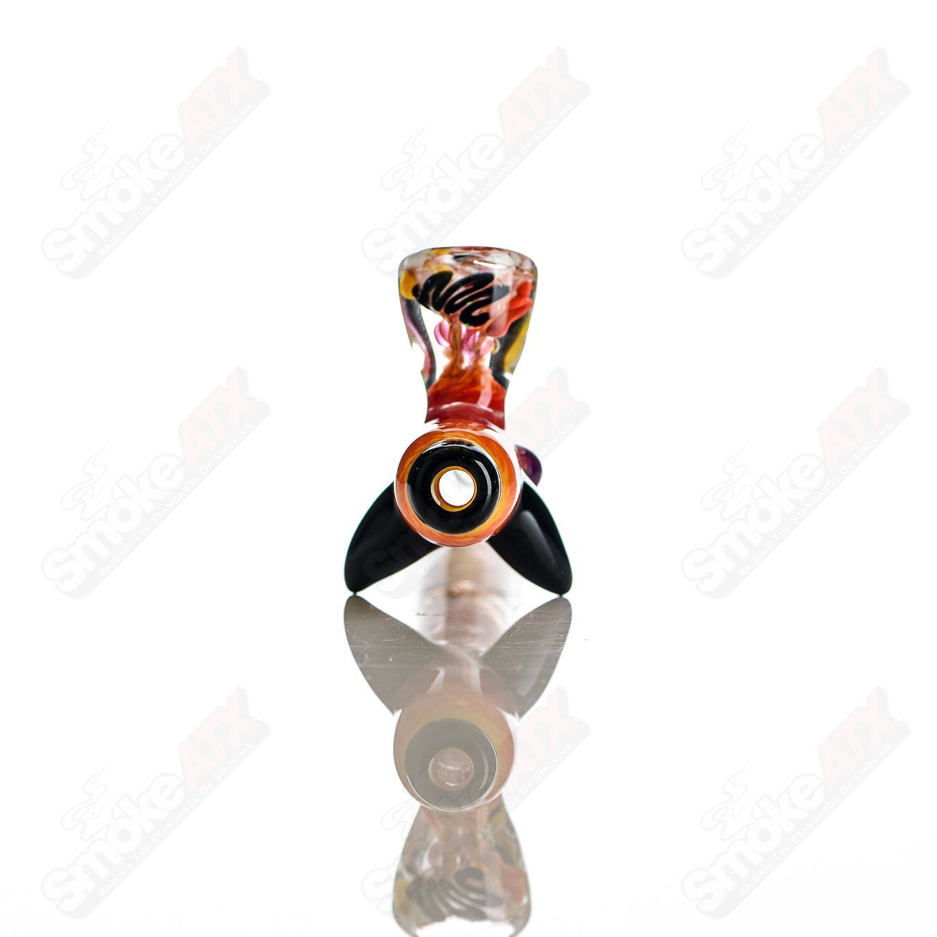 Color Worked IO Peace Pipe Jeremy from Oregon - Smoke ATX