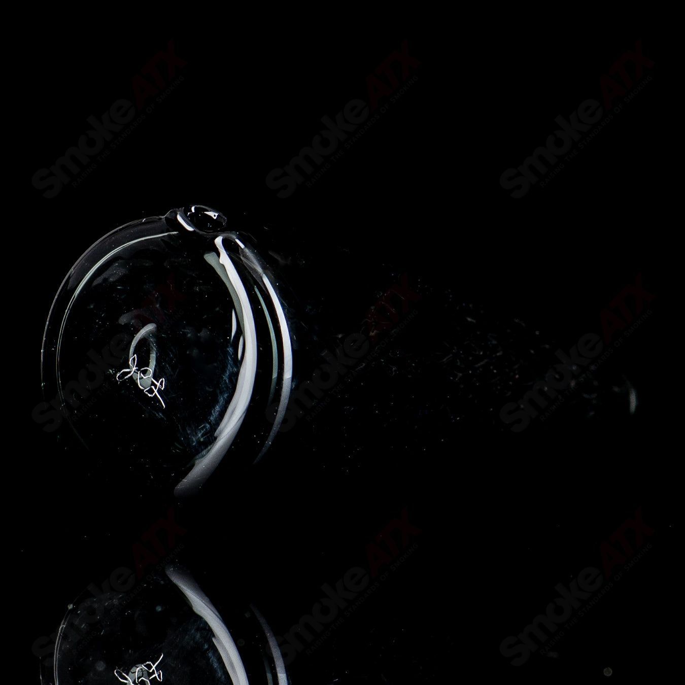 Cone Transparent Gray Diamond Tech Dry Puffco Top by James Lang - Smoke ATX