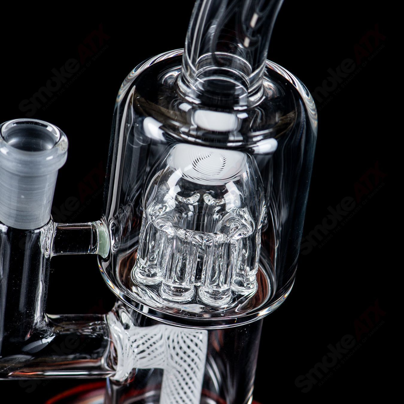 #2 10mm Double Macro with Color Caps by Toro Glass - Smoke ATX