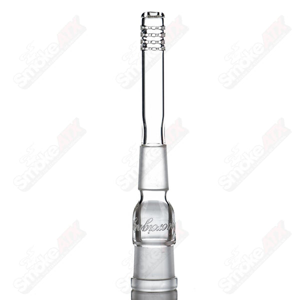 18/18mm 3" Gridded Downstem Sovereignty Glass - Smoke ATX