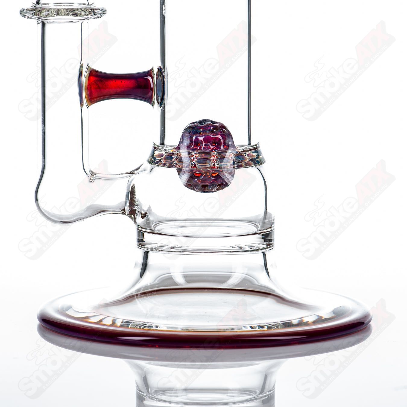 SOL-45 Lace Sphere (Amber Purple) SoL Glassworks - Smoke ATX