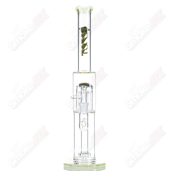 #1 18mm Circ to 13 Arm Perc w Reversal Sections by Toro Glass - Smoke ATX