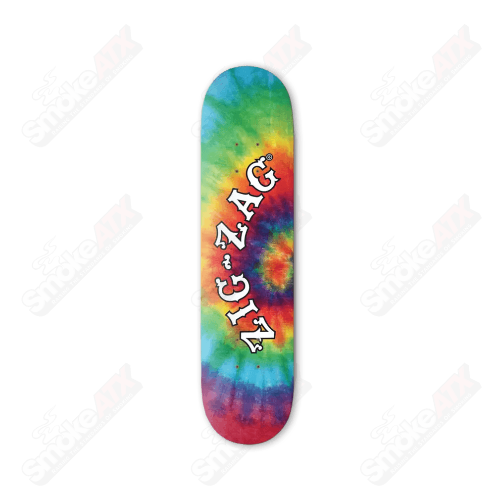 ZIG-ZAG TIE-DYE SKATEBOARD - Smoke ATX 