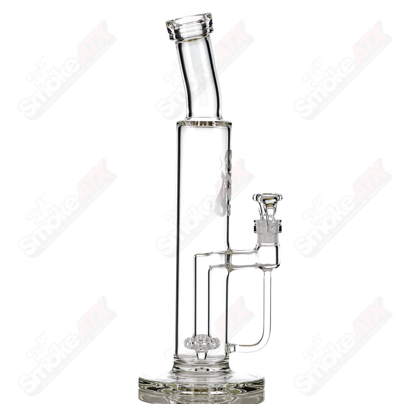 12in Clear Bent Neck Cutlass SPG - Smoke ATX