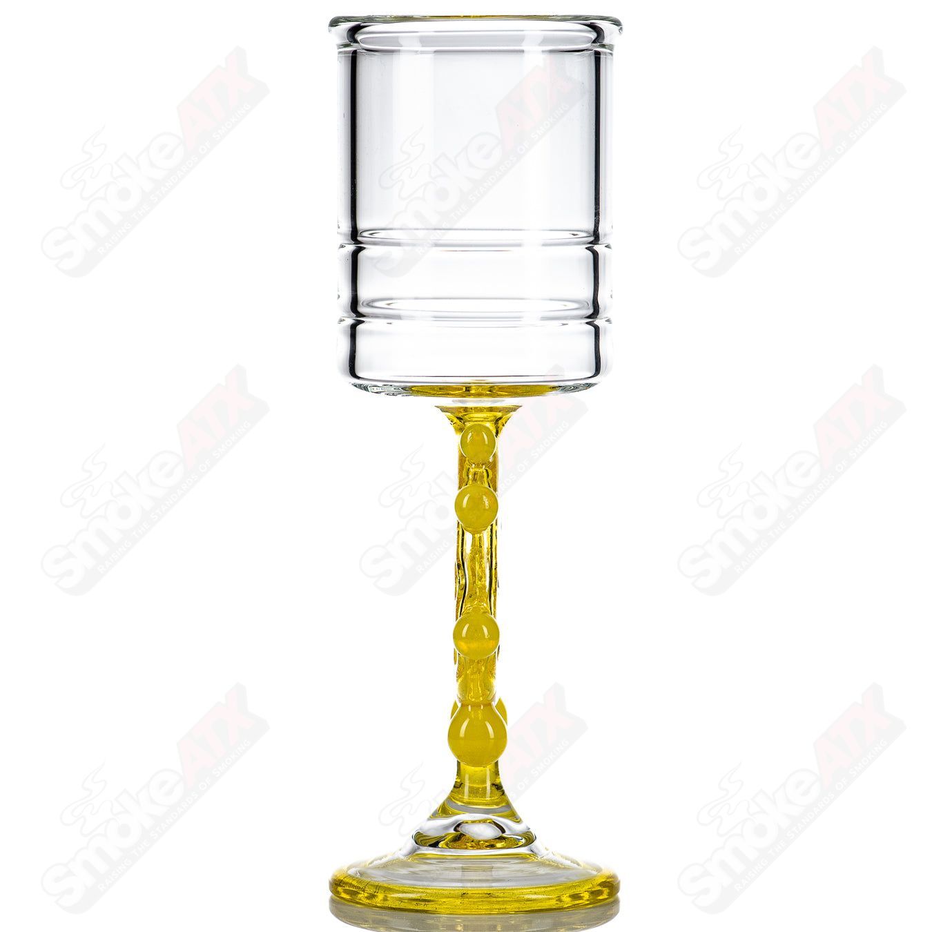 Swiss Perc - Nate Dizzle X Ben Belgrad - (UV) Footed Wine Goblet (Signed #1- 2016) - Smoke ATX