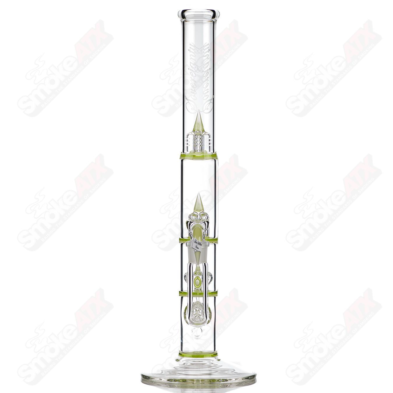 44mm Treecycler Threeline/Imperial/Inv4/Splashgaurd  Partial + Seal Accents (Lime White Satin UV) Sovereignty - Smoke ATX