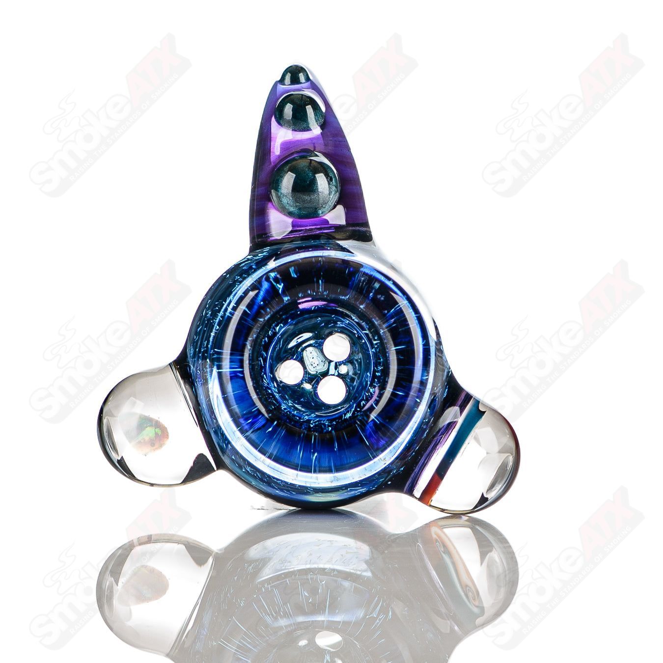 #5 18mm Color Worked Slide Bowl Jeremy from Oregon - Smoke ATX