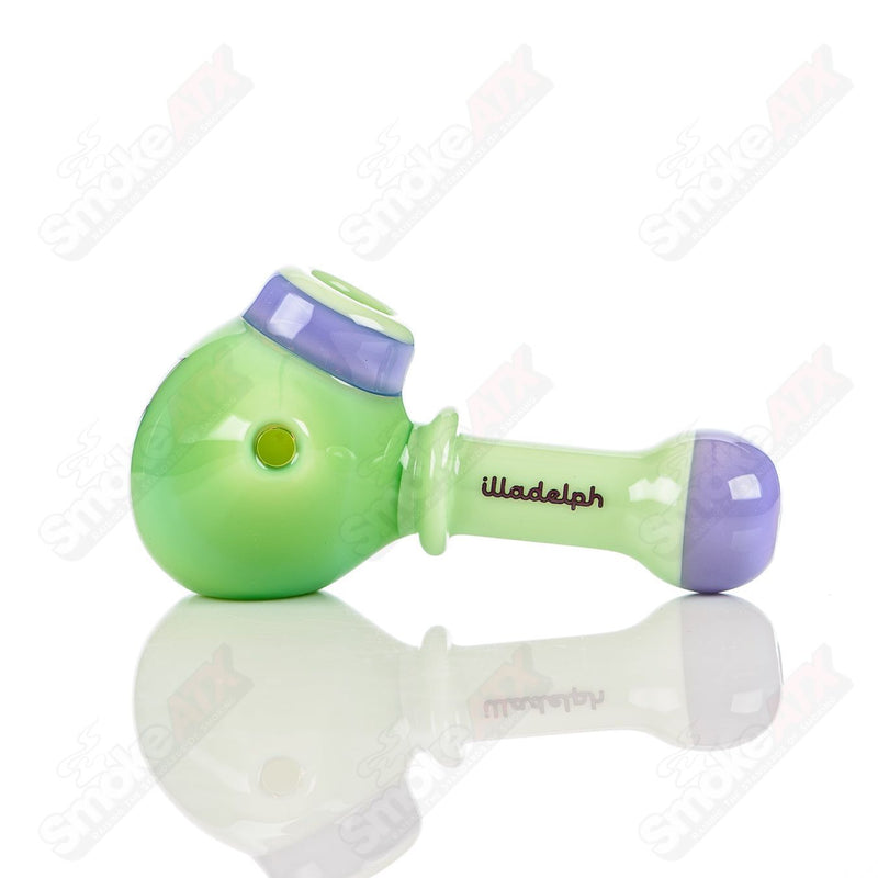 Multi Hole Spoon (Milky Green/Milky Purple) Illadelph - Smoke ATX