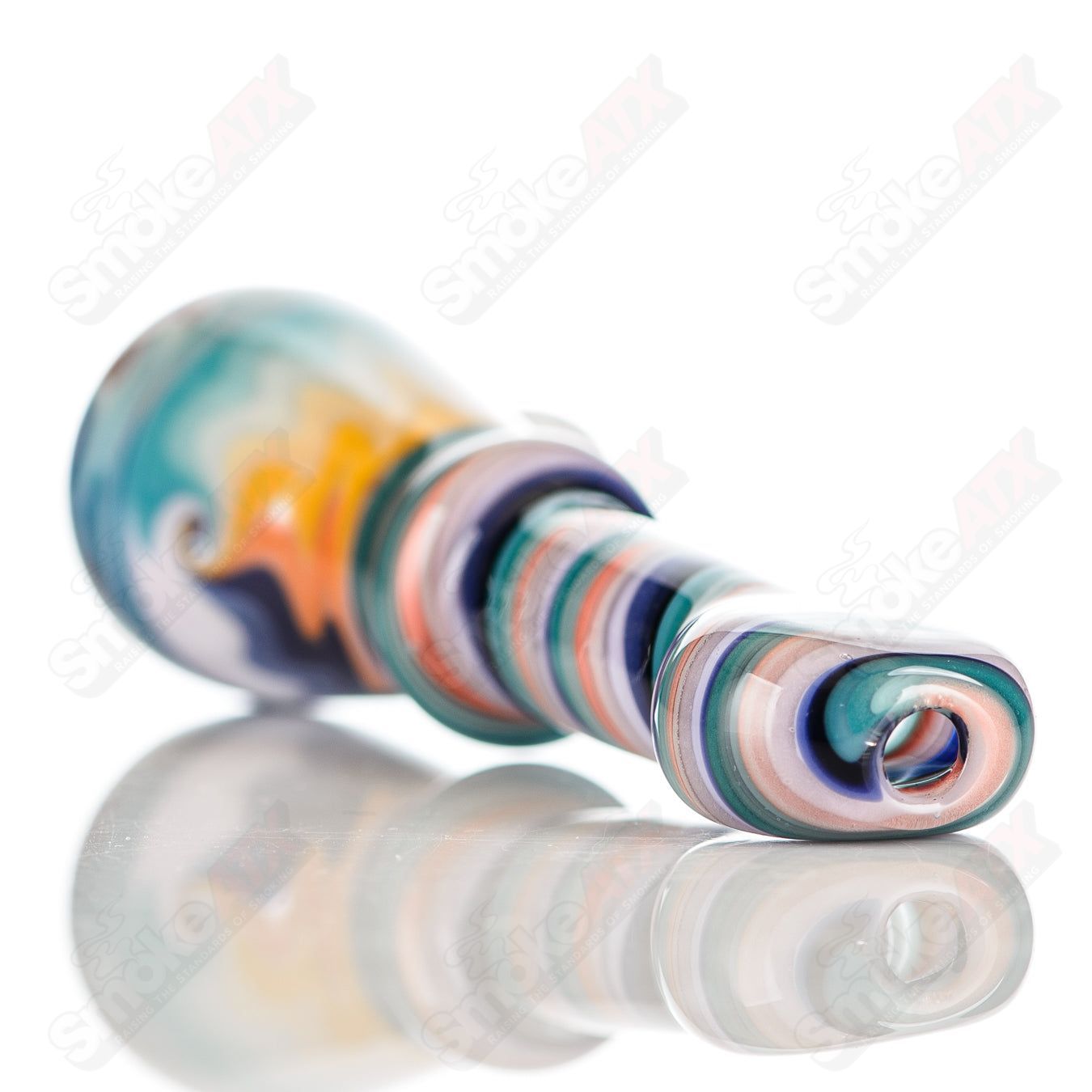 #6 Wig Wag Chillum Katy Wright Glass - Smoke ATX