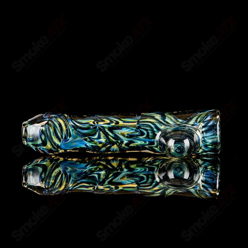 #14 I/O Worked Chillum Signed - JMK Glass