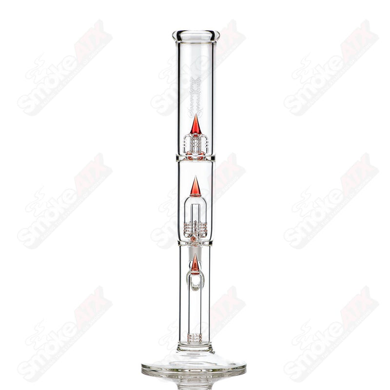 50mm Mini Grid Dome Fixed 360 Straight Neck w Splash Guard (Pomegranate) Sovereignty - Smoke ATX