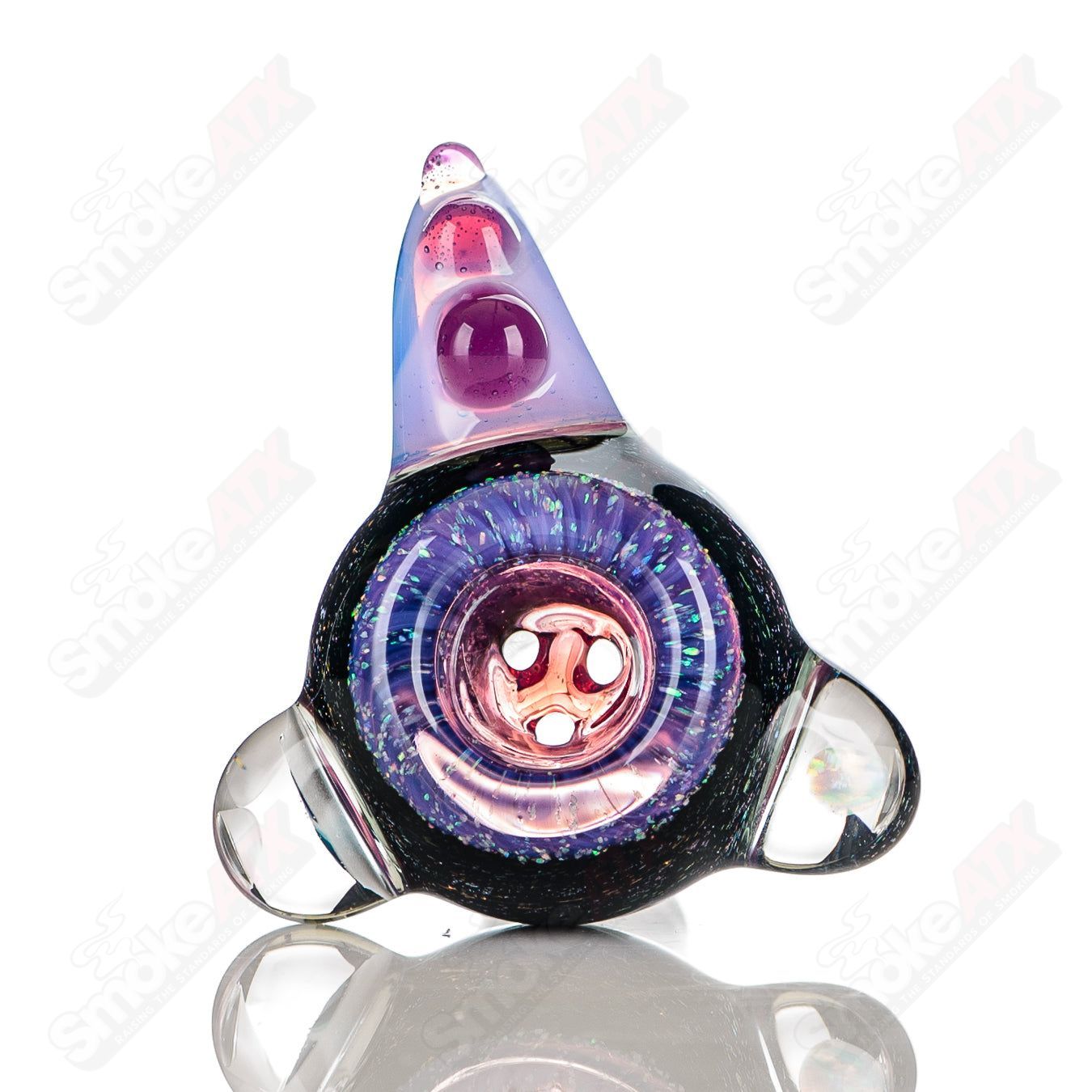 #7 18mm Color Worked Slide Bowl Jeremy from Oregon - Smoke ATX