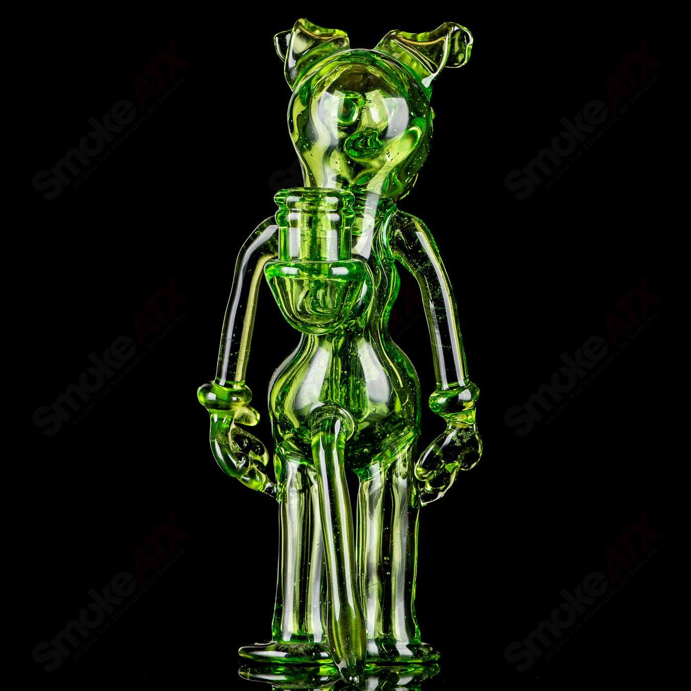 #1 Dog Rig Full Size Standing T-Tree  Glass - Smoke ATX