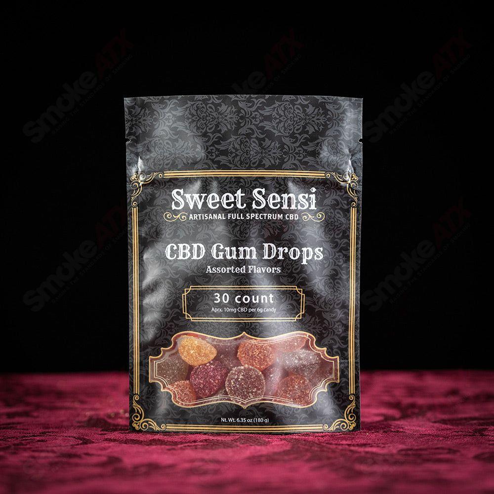 30ct 300mg Assorted Flavor CBD Gum Drops Sweet Sensi - Smoke ATX
