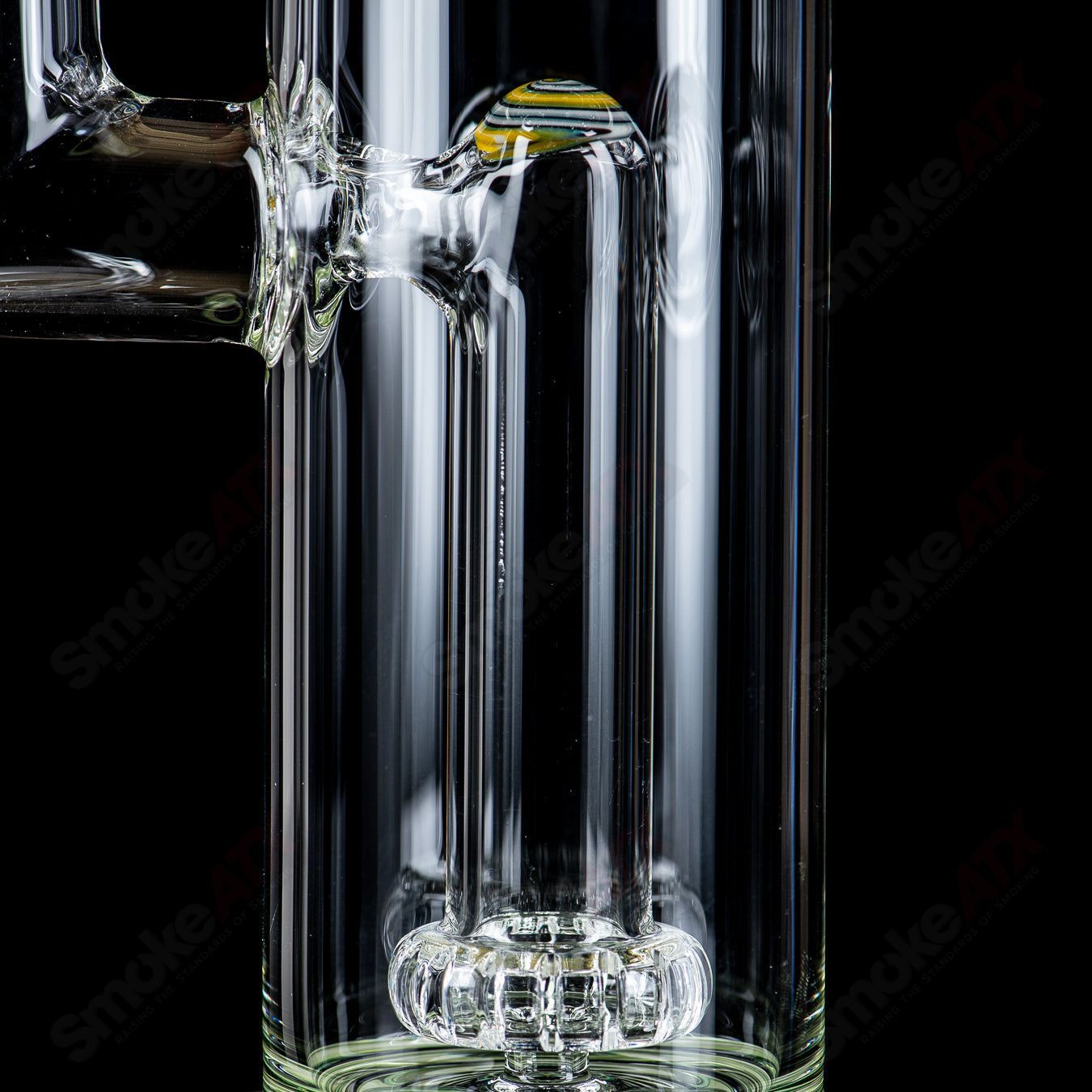 #1 18mm Circ to 13 Arm Perc w Reversal Sections by Toro Glass - Smoke ATX