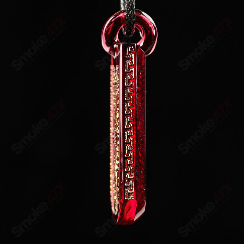 Classic Tablet Pendant (Anubis) Green T Glass - Smoke ATX