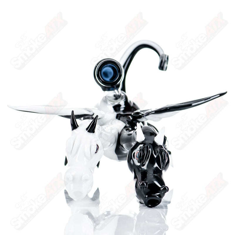 Double Headed Dragon Hendy Glass - Smoke ATX 