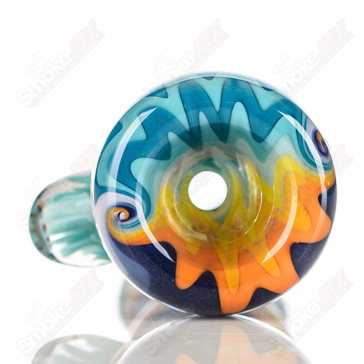 #18 Wig Wag Chillum Katy Wright Glass - Smoke ATX