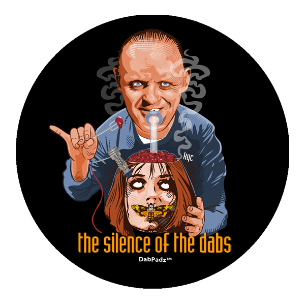 10in Silence of the Dabs Die Cut Fabric Dab Padz - Smoke ATX