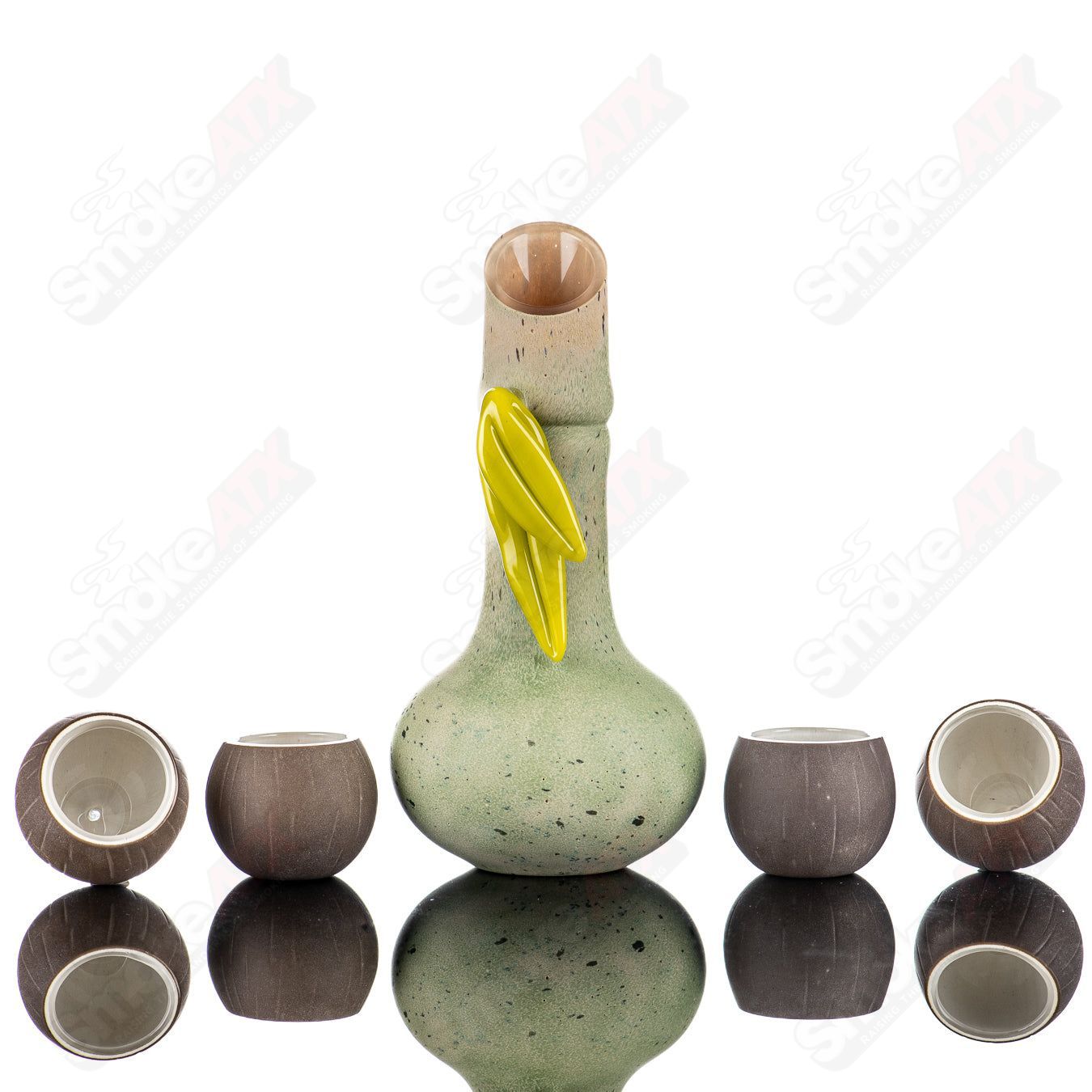 Bamboo & Coconut Sake Set by Don Chile Ortega - Smoke ATX