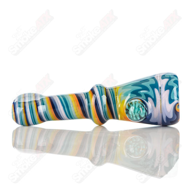 #18 Wig Wag Chillum Katy Wright Glass - Smoke ATX