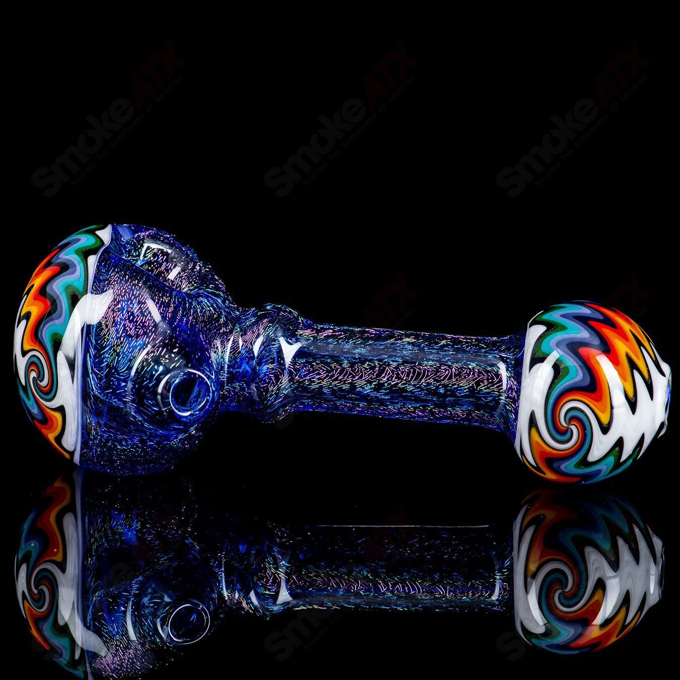 Dichro Spoon w/ Wig Wag Cap and Mouthpiece Boro Loco - Smoke ATX