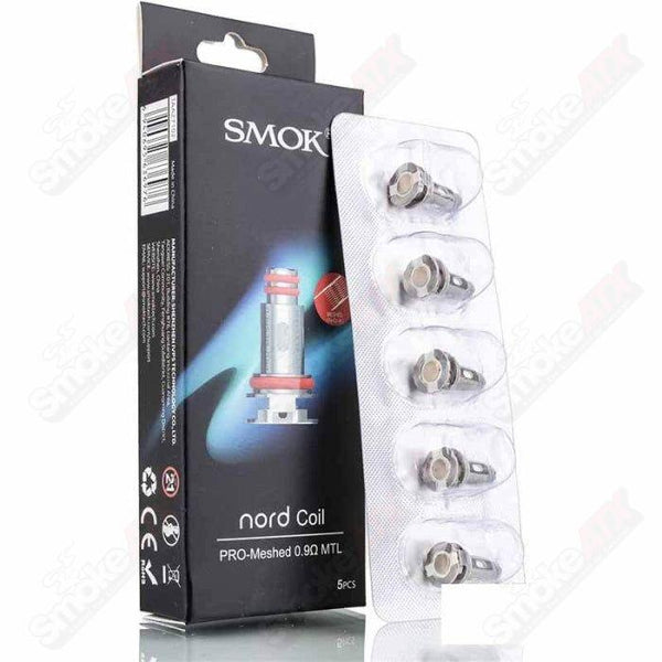 5 PCS 0.9ohm MTL PRO-Meshed Nord Coil SMOK - Smoke ATX 