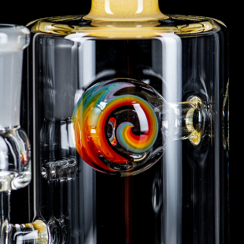 #1 14mm Jetperc Full Color Foot/Moothpiece by Toro Glass