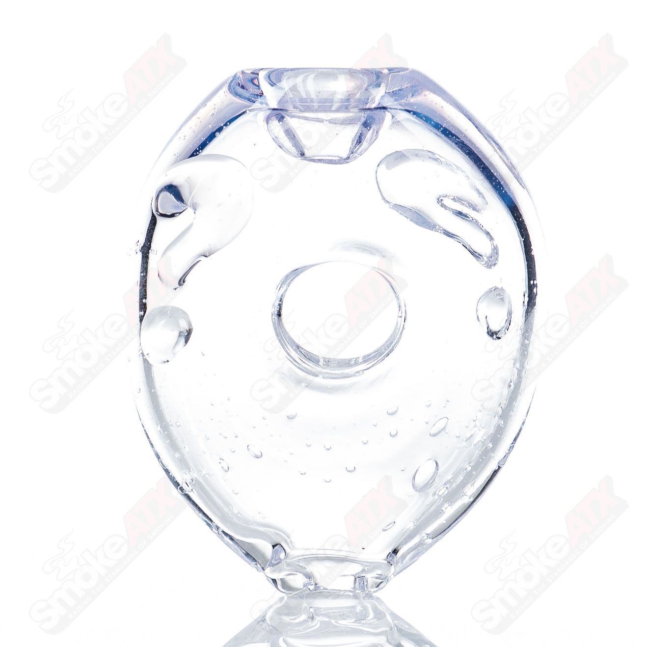 Donut Chillum Glass by Nobody - Smoke ATX