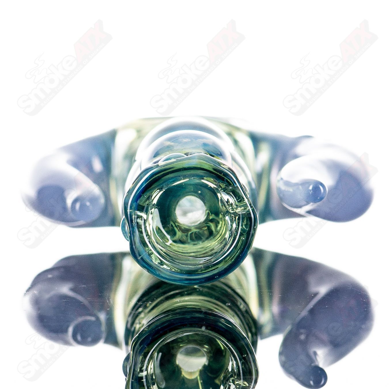 Donut Horn Chillum by JMK Glass - Smoke ATX