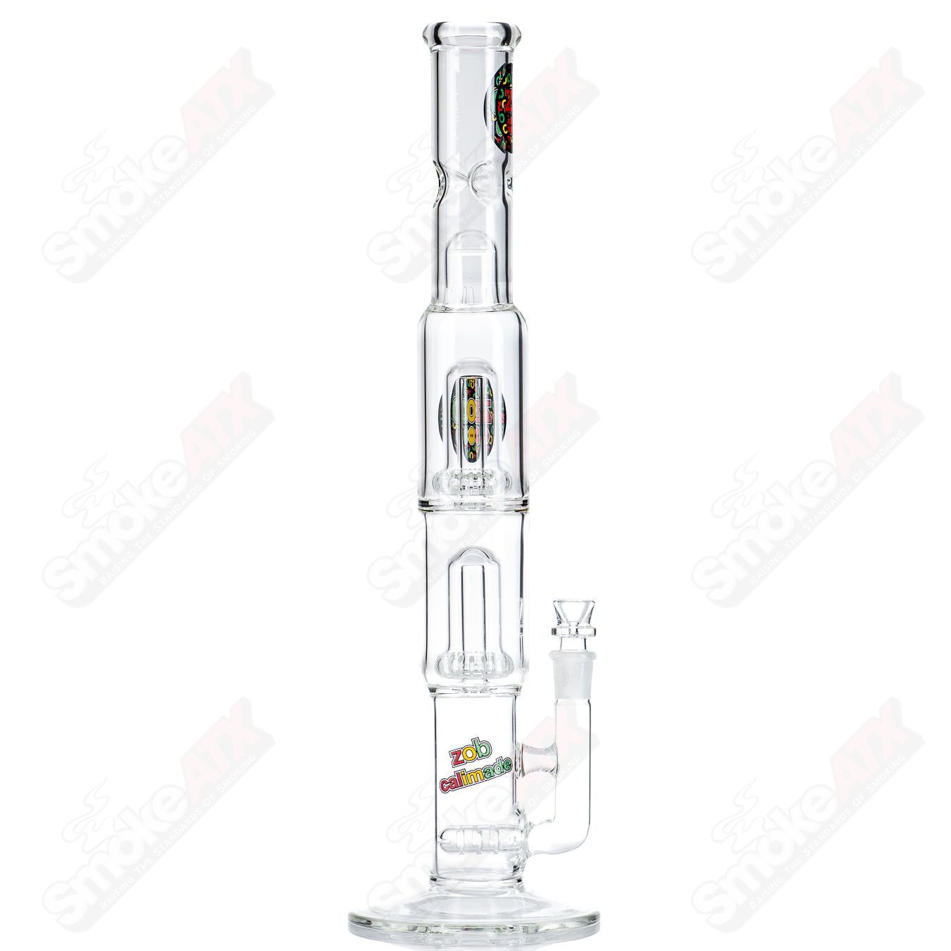 Double UFO Straight Stemless Diffused (Rasta) ZOB - Smoke ATX