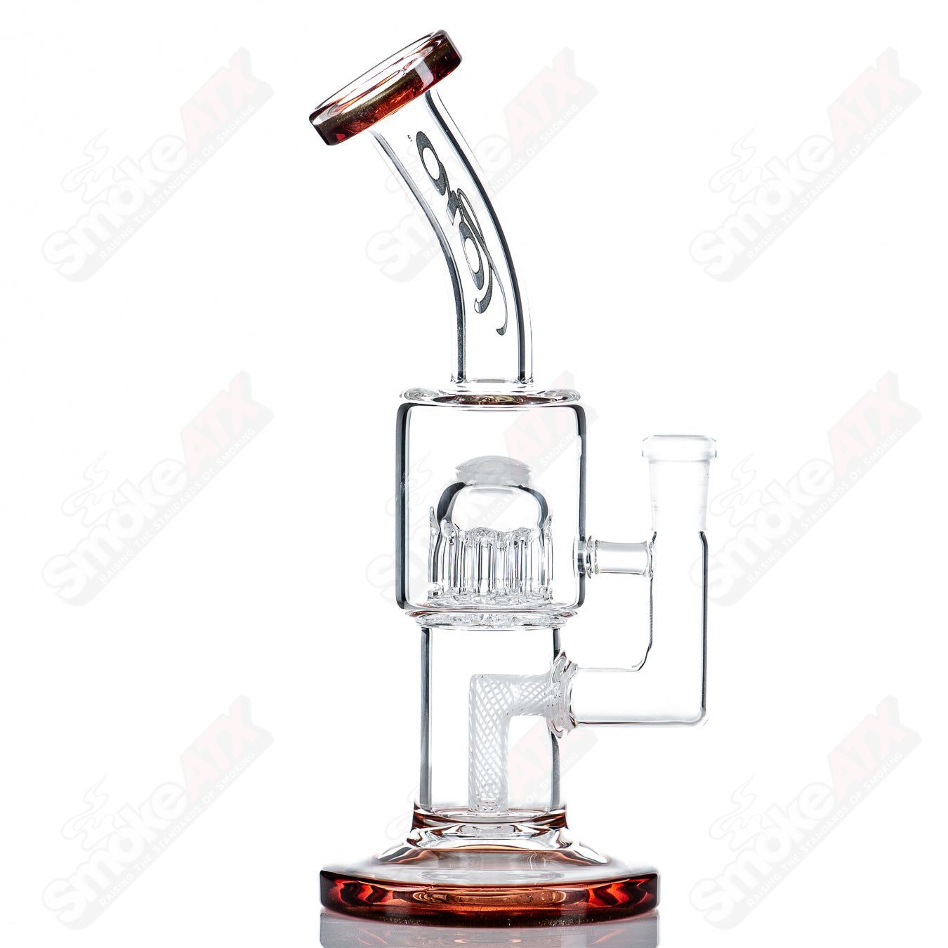 #2 10mm Double Macro with Color Caps by Toro Glass - Smoke ATX