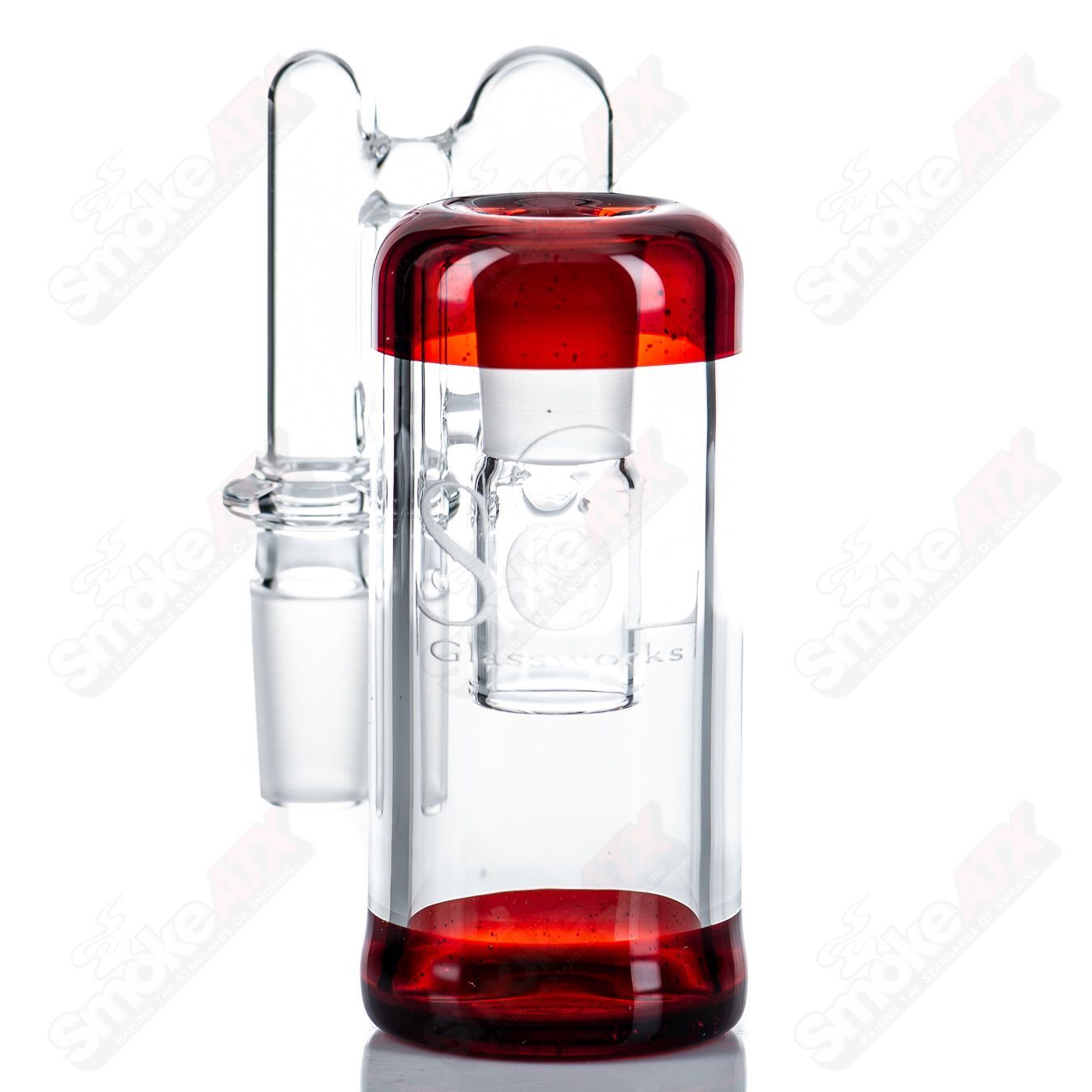 14mm (Pomegranate) Dry Catch by SOL Glassworks - Smoke ATX