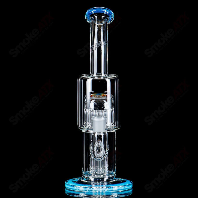 Double Micro 7/13 Arm Perc with Worked Sections by Toro Glass