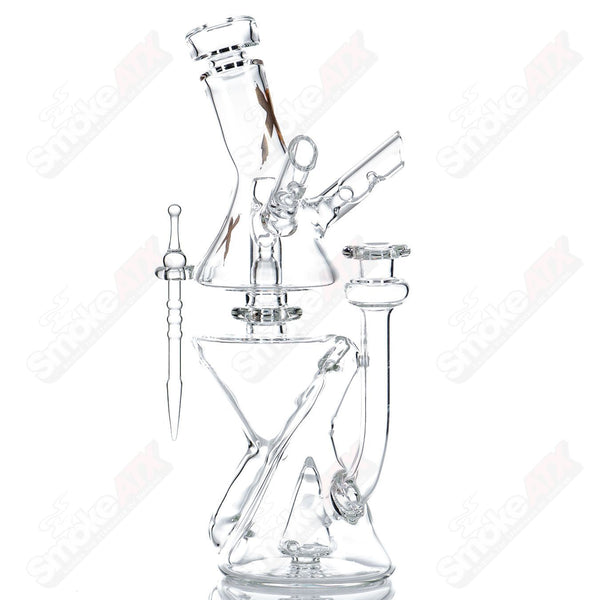 Clear Xhalecycler RAM Robert Mickelsen Glass - Smoke ATX 