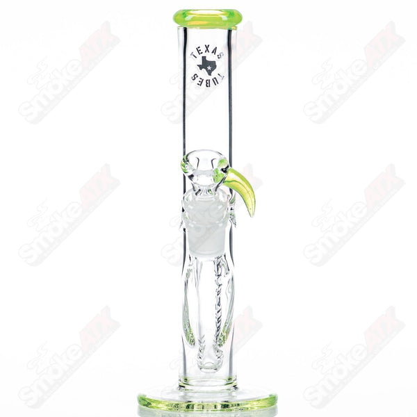 8.5in 14mm (Green Slyme) Straight Tube Texas Tubes - Smoke ATX 