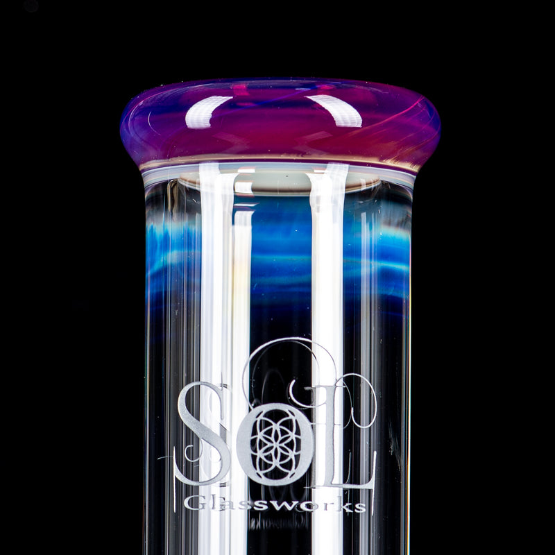 SOL-45 Lace Sphere (Amber Purple) SoL Glassworks - Smoke ATX