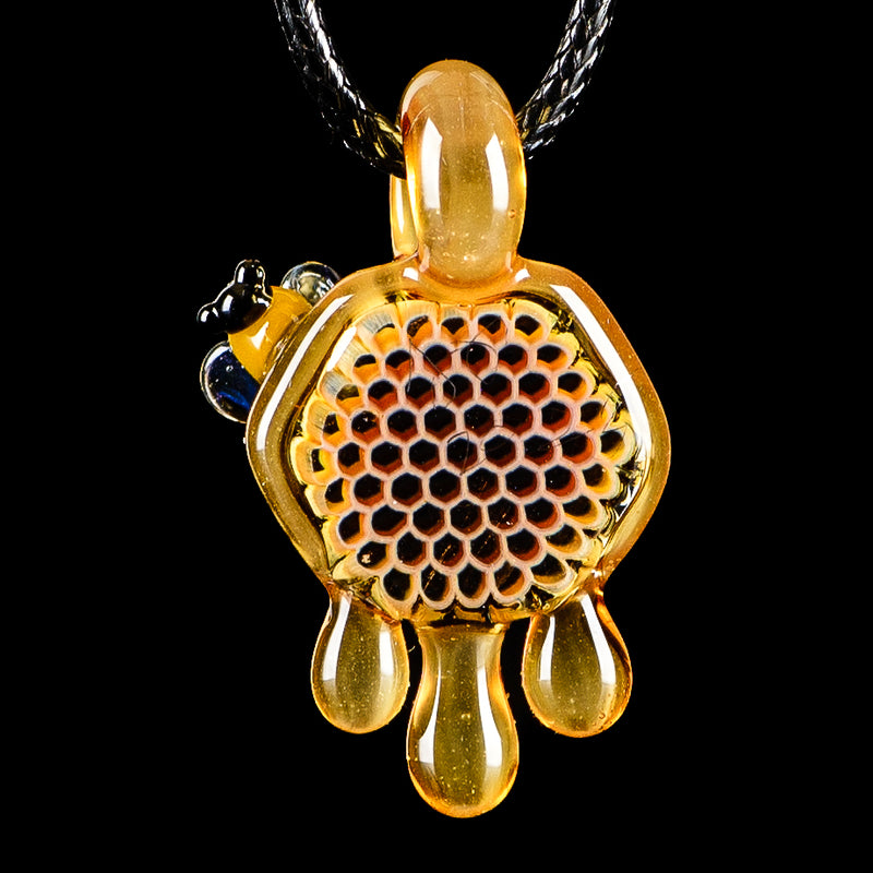 #1 Small Honeycomb Drip Pendant Joe P Glass