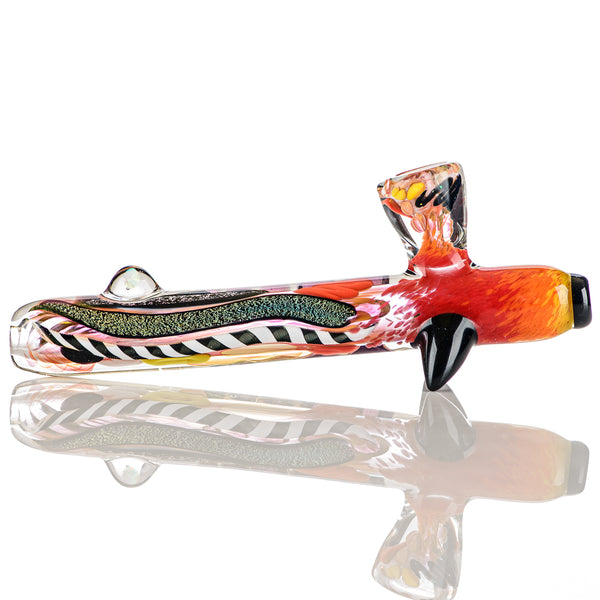 Color Worked IO Peace Pipe Jeremy from Oregon - Smoke ATX