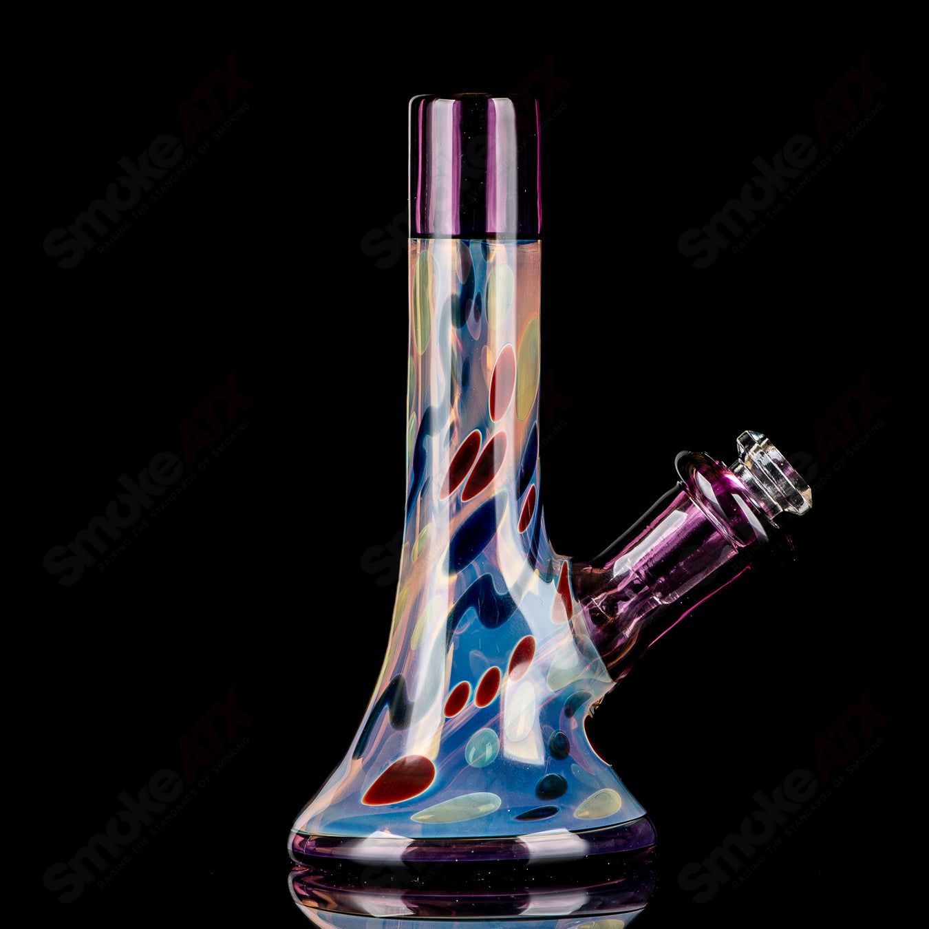 Dragon Eye Fumed Rig Set King Leo Glass - Smoke ATX