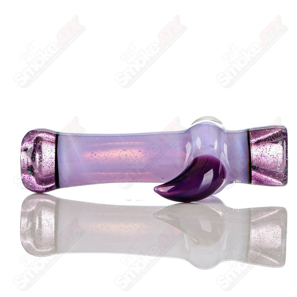 Pink Slyme Chillum with Horn + Opal Accents Jeremy from Oregon - Smoke ATX