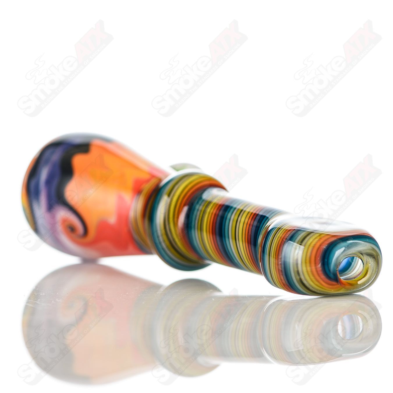 #9 Wig Wag Chillum Katy Wright Glass - Smoke ATX