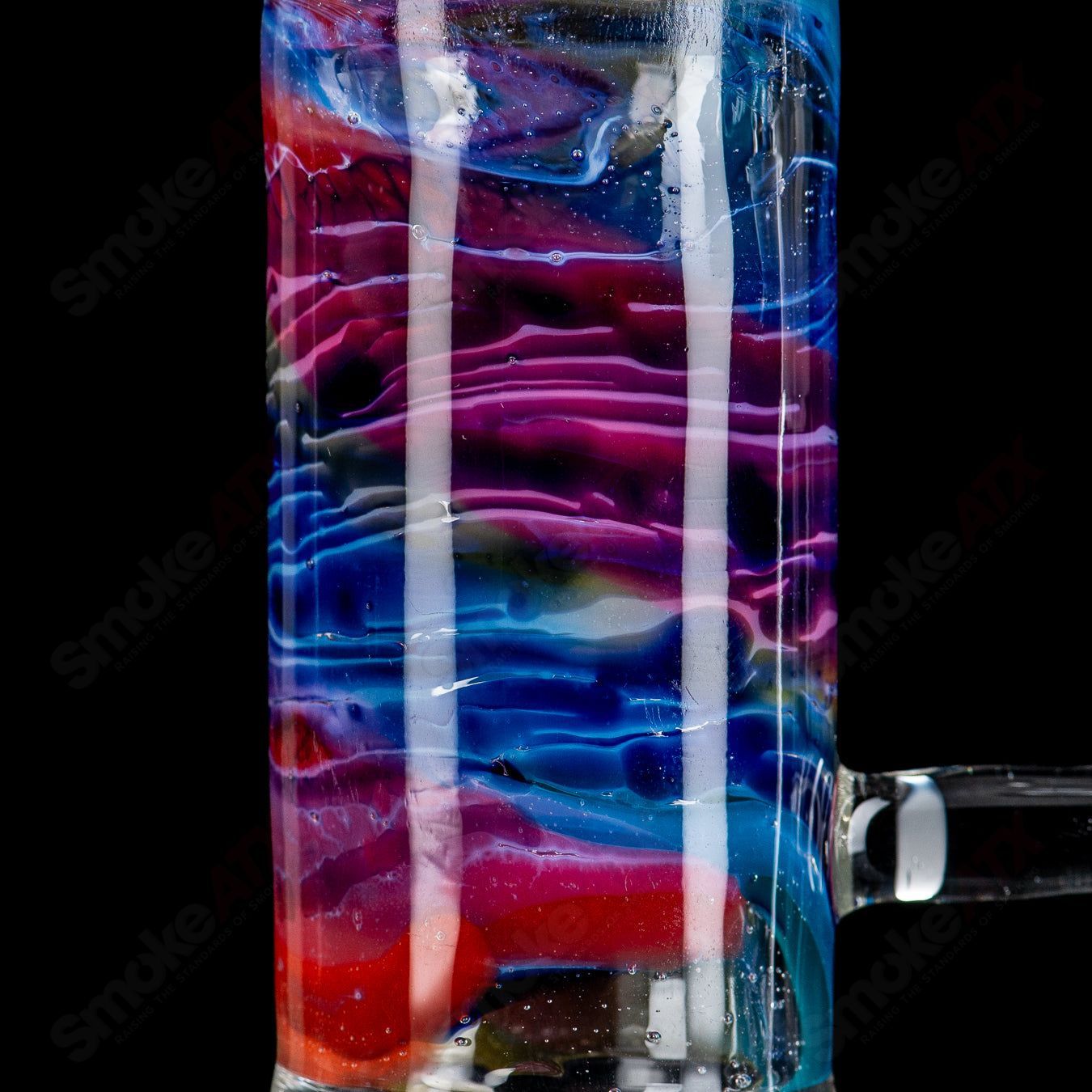 20" Rainbow  Fade Apolocoline Straight Tube w/14m Bowl by Dirty Rico Glass x Nobody Glass - Smoke ATX 