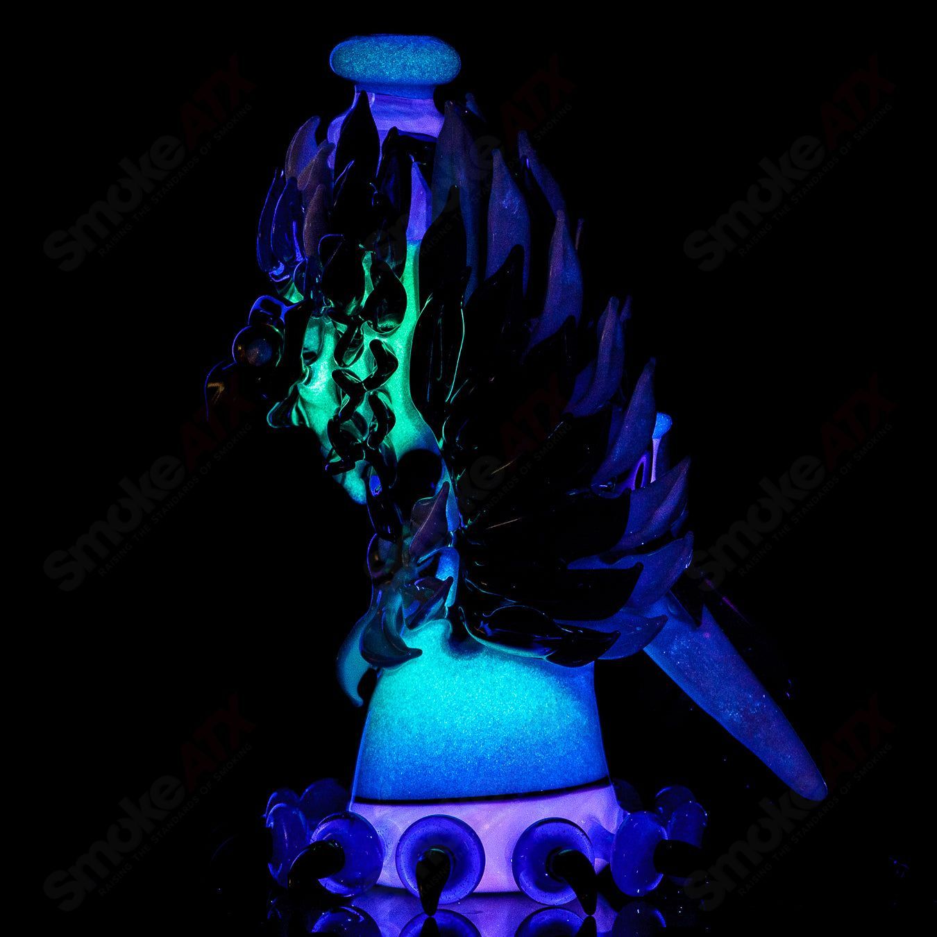 Lace Face Blue Jay Recycler (#2 of the Bird Series) - Smoke ATX