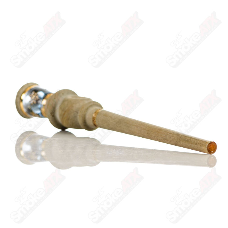 Quellazair Joint Holder (Solar Glyph) Green T Glass - Smoke ATX