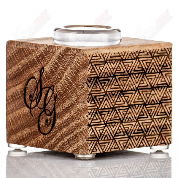Red Oak 1-Hole Slide Stand (Triple triangle w/SG monogram) Sovereignty - Smoke ATX 