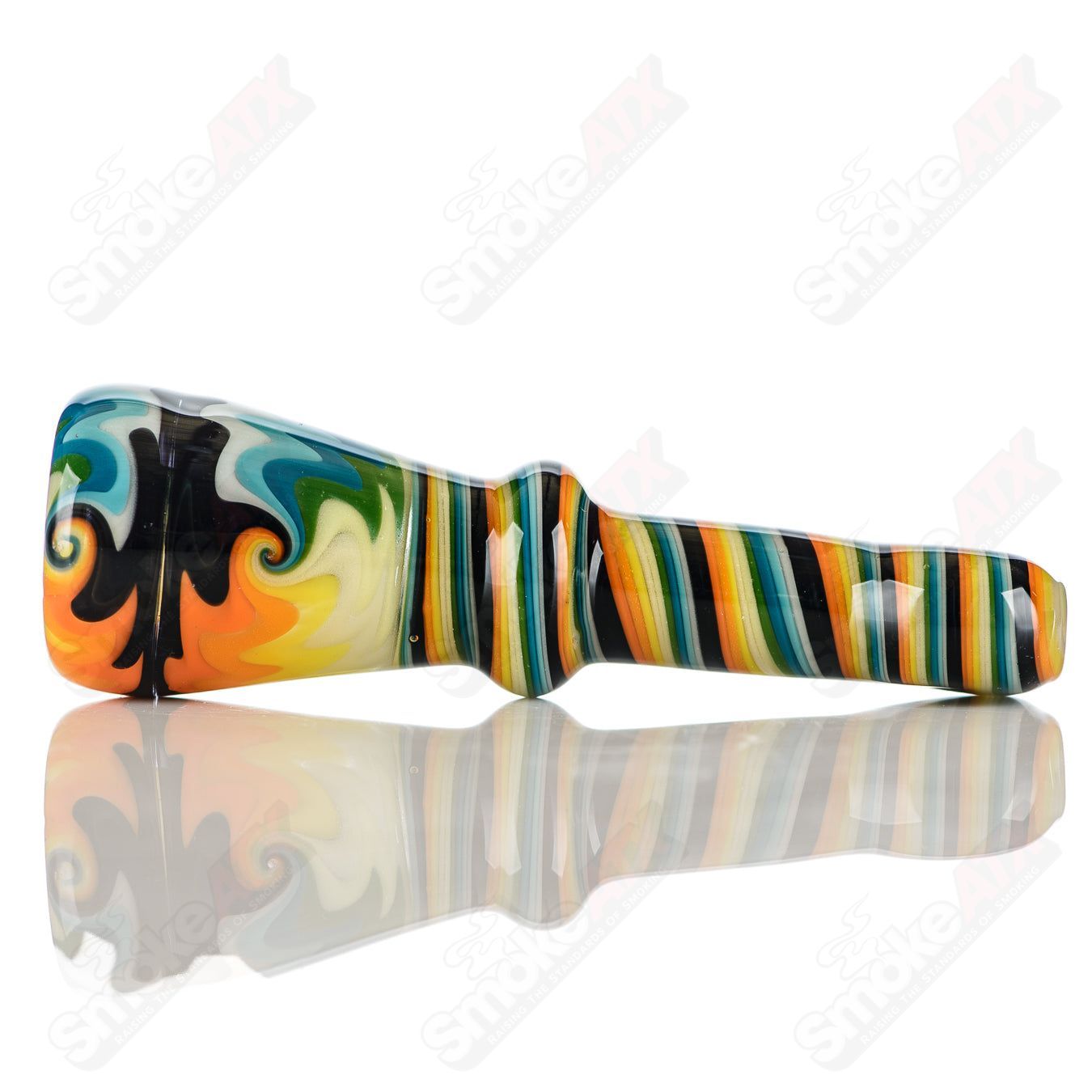 #20 Wig Wag Chillum Katy Wright Glass - Smoke ATX
