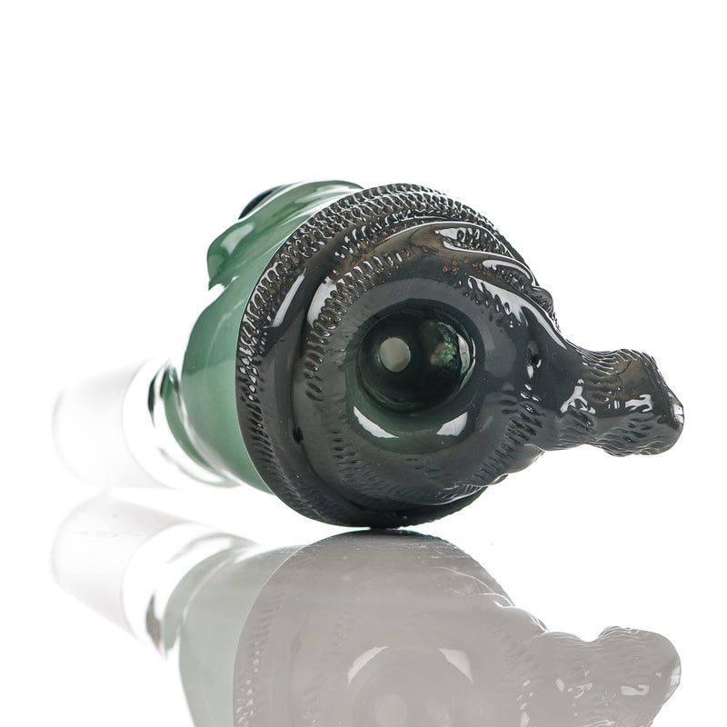18mm Alien Bowl Slide Ghost Glass - Smoke ATX