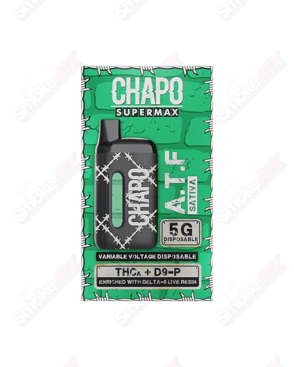 5000mg ATF Sativa Disposable THCA / D9-P / D8 Supermax Chapo Extrax - Smoke ATX 