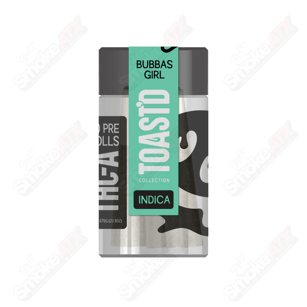 7ct 3.5g Bubbas Girl THCa Preroll TOASTD Half Bakd - Smoke ATX 